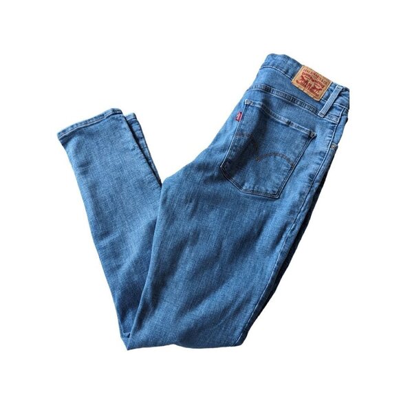 Levi's 721 High Rise Skinny Medium Wash Denim Jeans Size 30 - Picture 1 of 6
